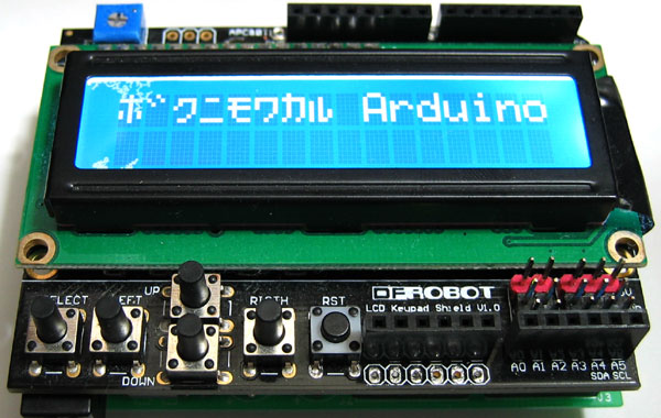 Arduinoで日本語カタカナ表示