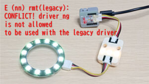 E (nn) rmt(legacy): CONFLICT! driver_ng is not allowed to be used with the legacy driver