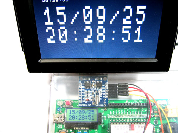 格安 RTC モジュールを使った置き時計の製作例