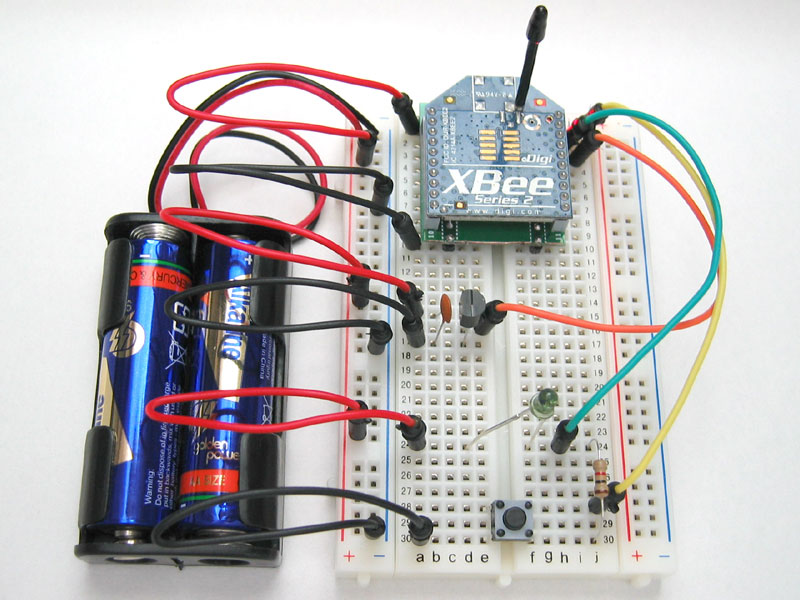 XBee ZigBee 温度・照度センサーの製作例