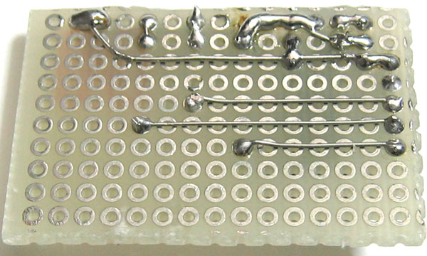 I2C接続小型LCDモジュール用メイン基板(裏面)