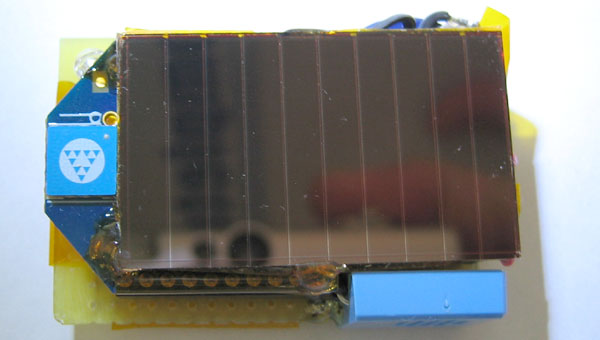 XBee ZB搭載 湿度センサーの製作例（裏面）